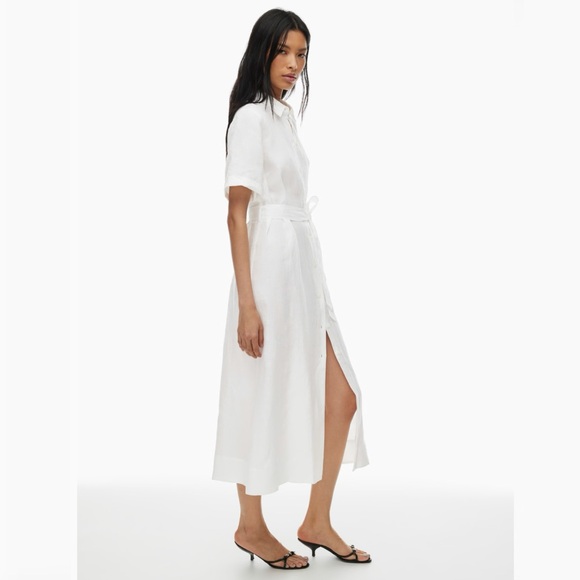 LIKE NEW ARITZIA LINEN SHIRT DRESS - Picture 2 of 6